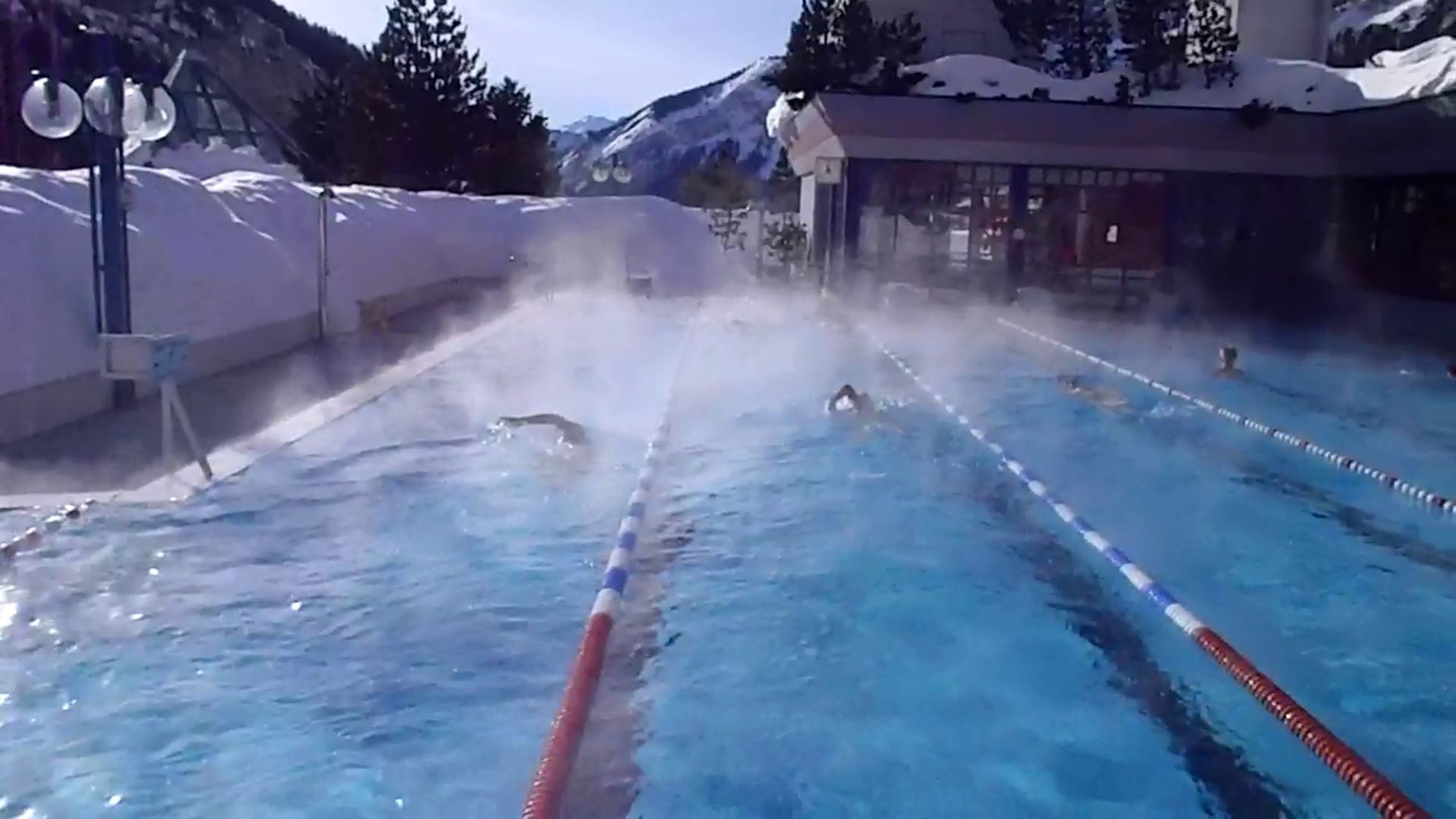 Leukerbad Schwimmen