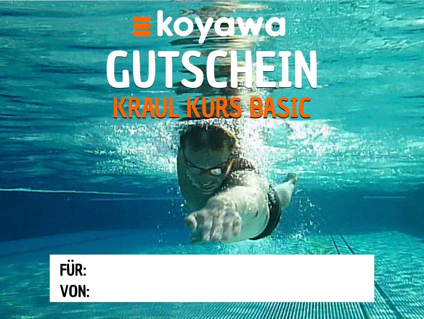 Gutschein Kraulkurs basic