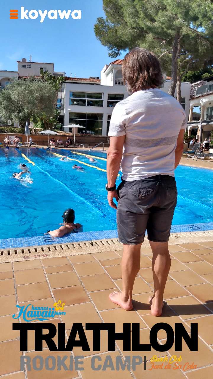 Bennie Lindberg beim Schwimmcoaching